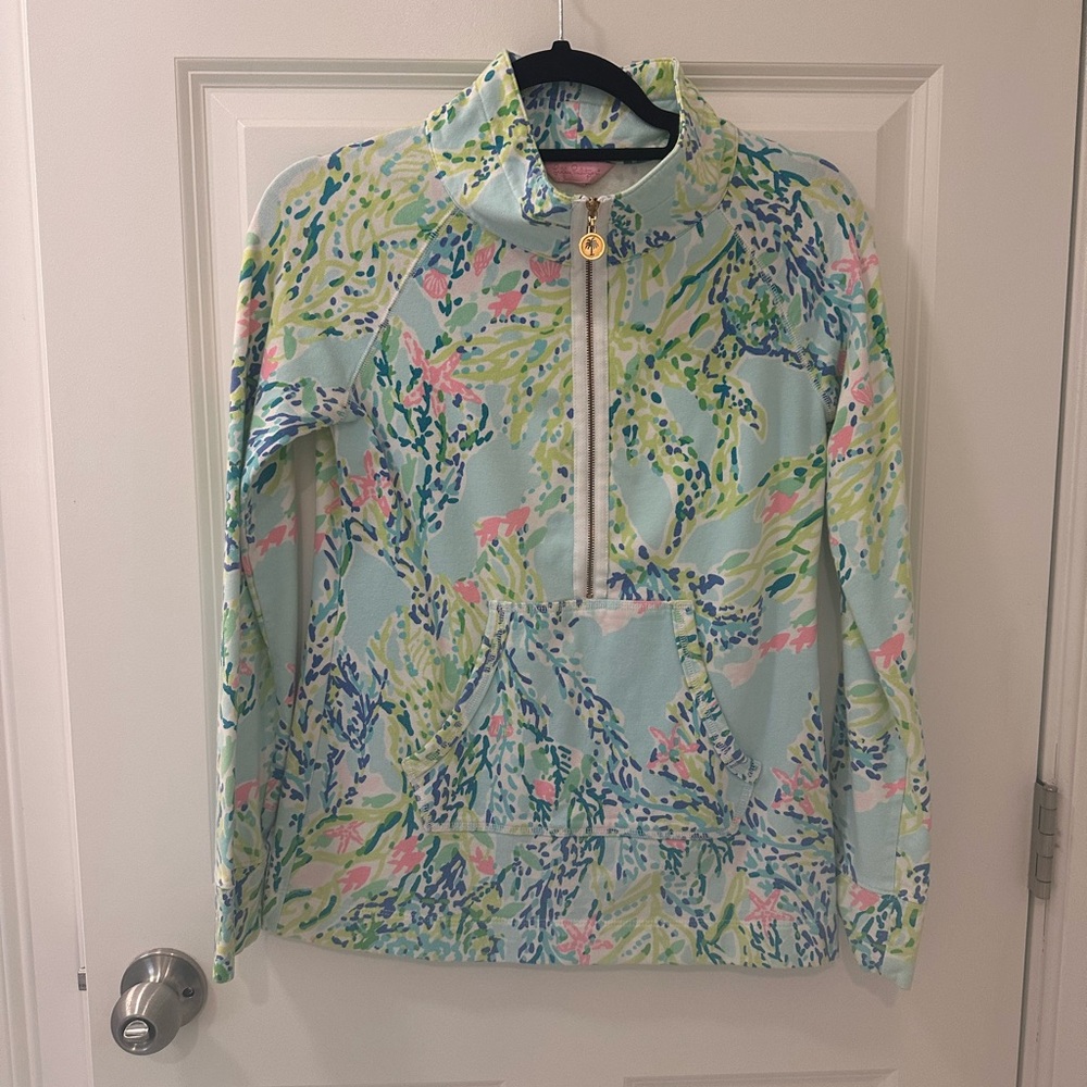 Lilly Pulitzer Quarter Zip - Blend Blue Heaven